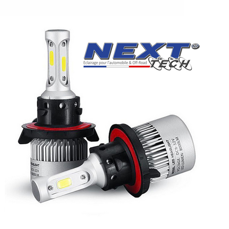 Kit Ampoules LED H7 ventilées 75W 5000K Next-Tech