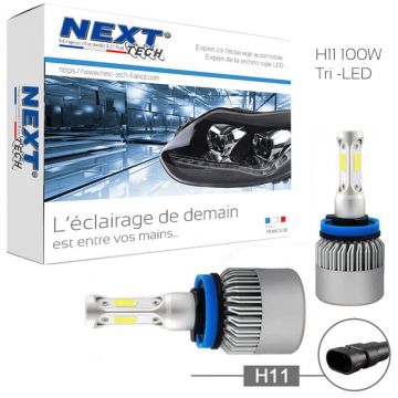 Kit LED H11 Haute puissance 100W pour feux de route