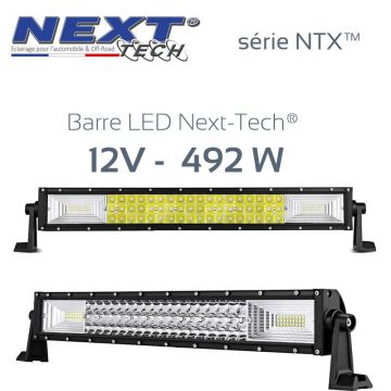 Barre LED pour 4x4 et camion 870mm 12v / 24v 492w Next-Tech