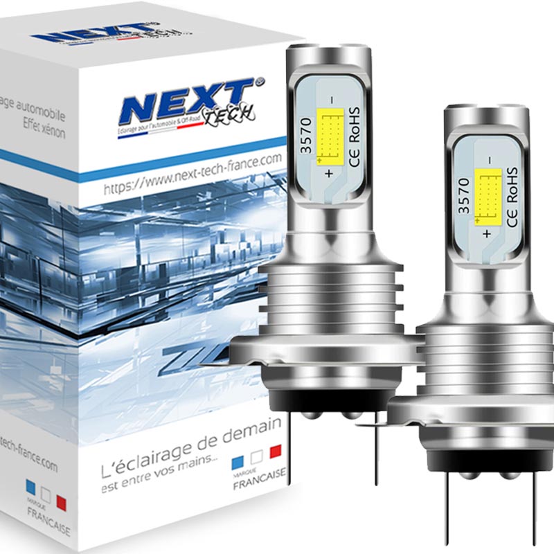 1 Ampoule LED H7 pour PHARE LENTICULAIRE | Lumière Puissante à 360° 6000  Lumens | Conversion de HALOGÈNE H7 à LED | CANbus, Plug & Play