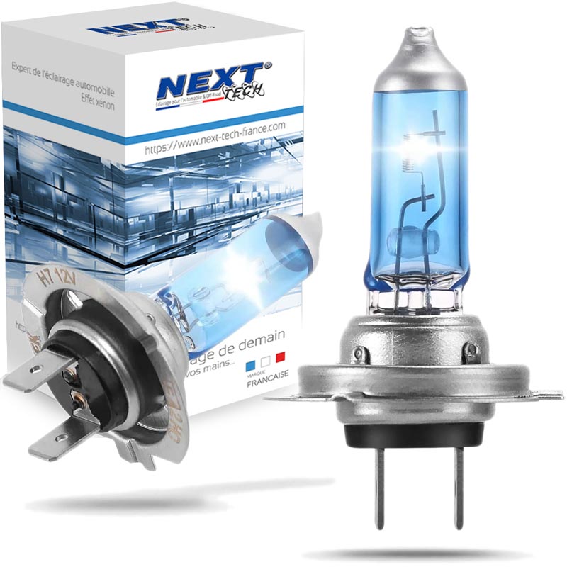 Ampoule Phare H7 100W Effet Xénon Plasma - Blanc 6000K, 12V - Pour Auto/moto/scooter - Neuf