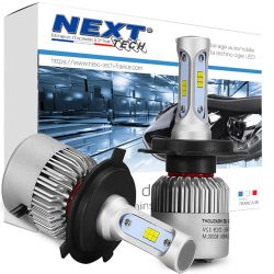 H4 LED haute puissance ventilé minitaure 75W Next-Tech