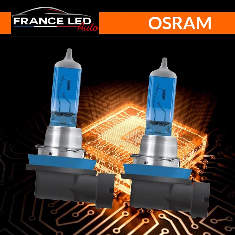 lampes H11 75W Osram effet xénon Cool Blue Boost 12V 62211CBB-HCB