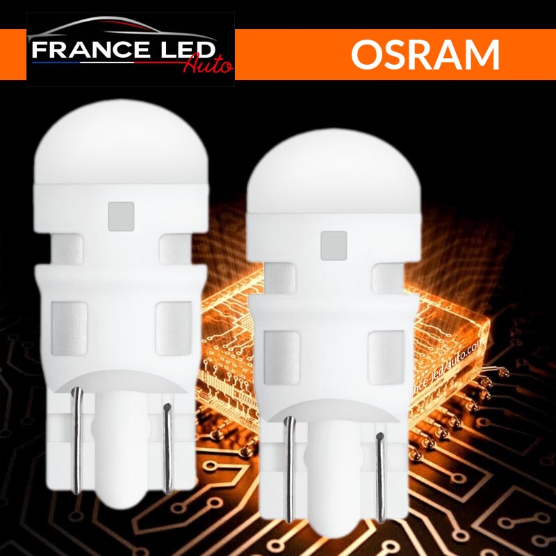 Ampoules W5W LED T10 - CANBUS - Anti erreur ODB - Blanc