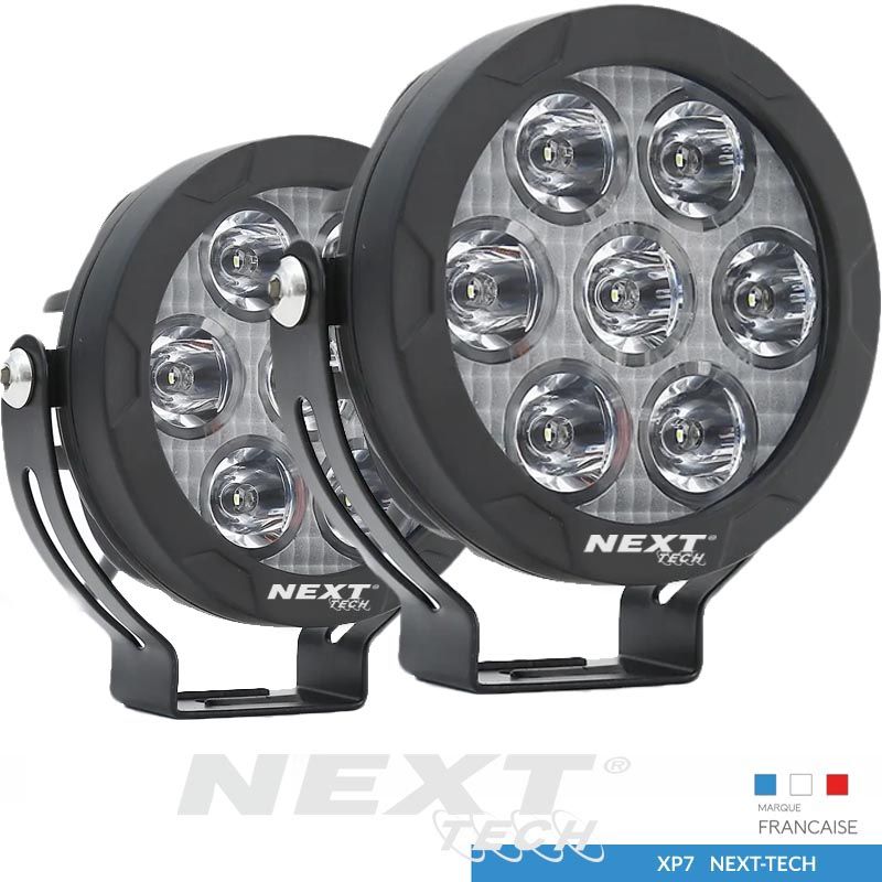 12V 24V LED Phare Longue Portée Feu Route Position Blanc Orange Camion VTT 4x4