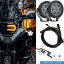 Phares LED très puissant pour moto BMW R1200GS et R1250GS