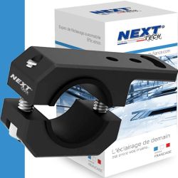 Support de fixation pour feux additionnels moto sur crash-bars universel