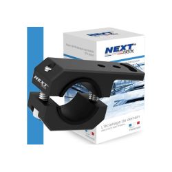Support de fixation pour phares additionnels de moto sur crash-bars gros diamètre 32-35mm