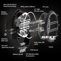 Phare LED avec feux de position blanc et orange pour camion et 4x4