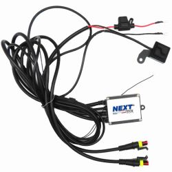 Faisceau de câble universel multifonctions avec commande au guidon pour phares LED additionnels