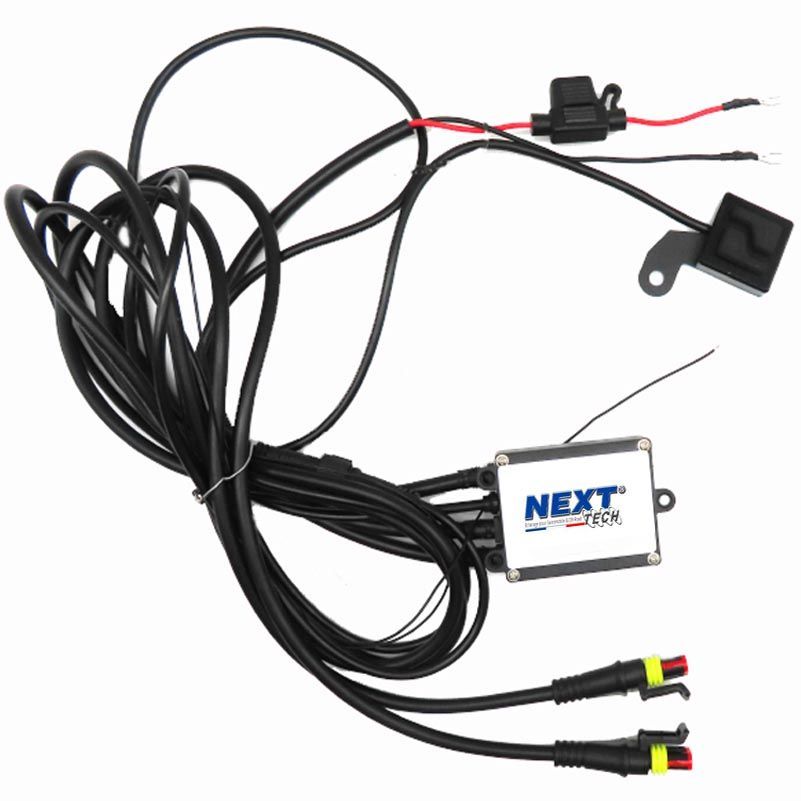 Kit Faisceau Câblage 180W 12V KAWELL - Pour Barres LED, Projecteurs - Relais 40A, Fusible 30A - Universel