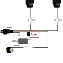Faisceau de cable pour moto avec interrupteur au guidon